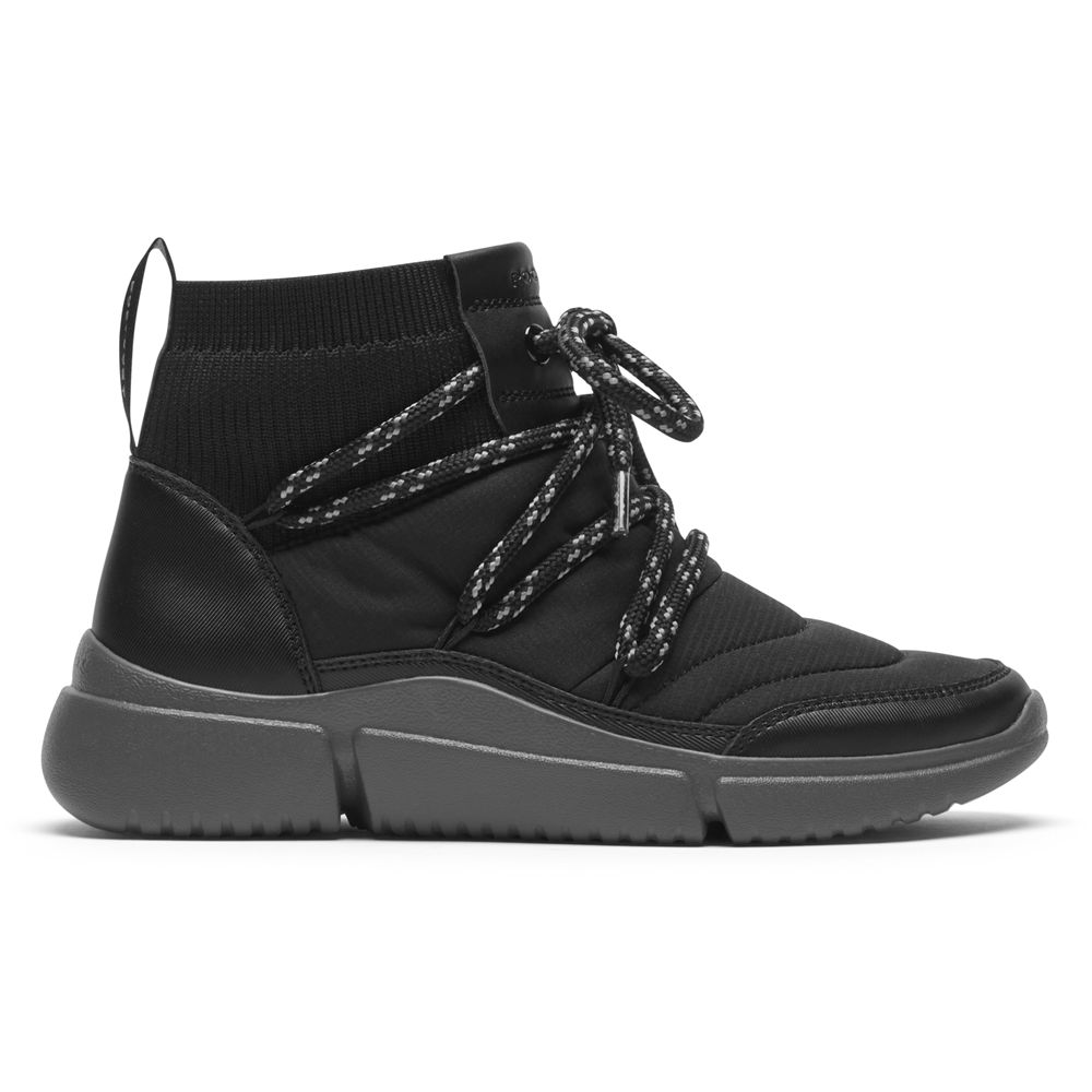 Botins Rockport R-Evolution Washable Quilted Senhora - Pretas ( 092-KPETIA )